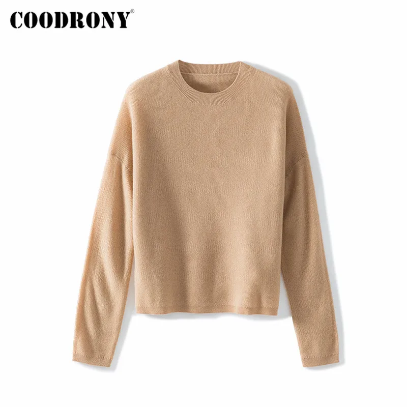 COODRONY Brand New Off Shoulder Sleeve Soft Wool Female Jumpers 2020 Autumn Winter Pure Color Slim Pullover Sweaters Women W1173