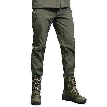 

Men's Outdoor Sports Windproof Pants Fleece Lined Winter Warm Quick Drying Pants Trousers Camping Hiking Climbing Fishing