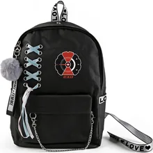 Kpop EXO рюкзак большой емкости школьные сумки с скрещенной лентой плюшевый мячик-подвеска EXO дорожная сумка Коллекция фанатов Прямая