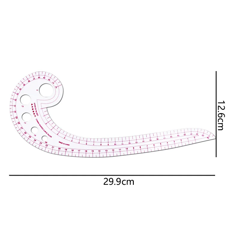 Tailor Measuring Ruler Kit 4pcs Set Tailor Measuring Ruler Kit DIY Tailor Patterns Sewing Drawing Quilting Tools Clothing Patchwork Cutting Curve Craft