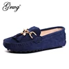 GRWG 2022 New Arrival Casual Womens Shoes Genuine Leather Women Loafers Moccasins Fashion Slip On Women Flats Shoes ► Photo 1/5