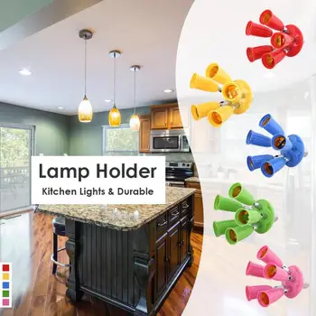 

5-heads E27 Adjustable Lamp Holder Converter Practical Rotatable PC LED Bulb Socket Base Adapter Household Accessories
