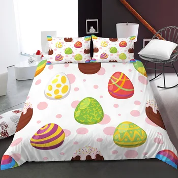 

Fashion Cute Cartoon Dinosaur Eggs Bedding Linens Euro Twin/Full/King/Queen Size Duvet Cover Bedclothes Home Textiles