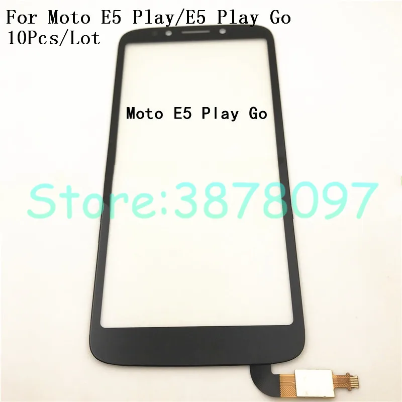 10 шт. для Motorola Moto E5 Play сенсорный экран дигитайзер для Motorola Moto E5 Play Go Сенсорная панель Сенсорный экран сенсор переднее стекло