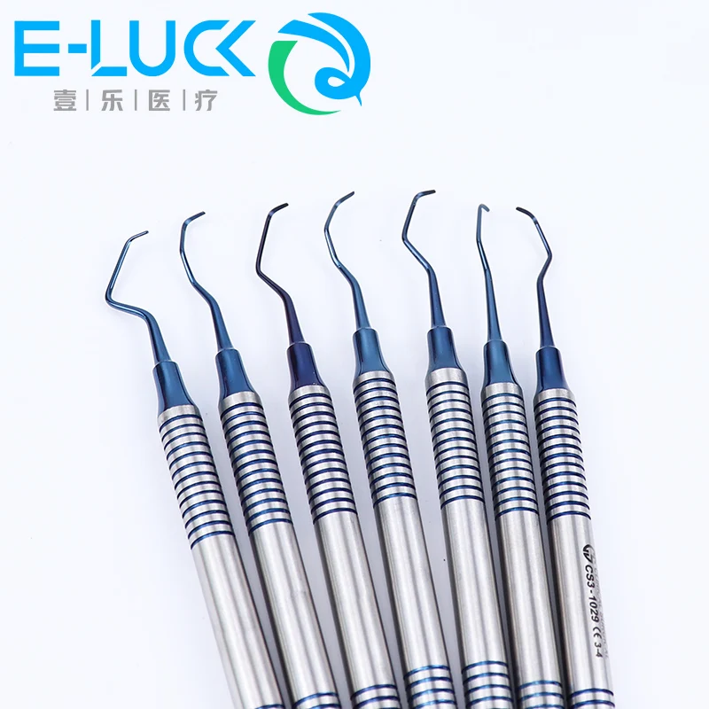 7pcs/set Dental Periodontal Probe Stainless Steel Dentist Tool Teeth