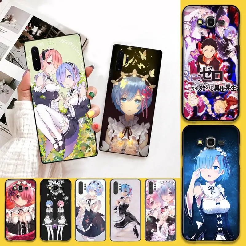 

PENGHUWAN Anime Re Life in a different world from zero Phone Case For Samsung Galaxy J7 J8 J6 Plus 2018 Prime Note 7 8 9 10 pro