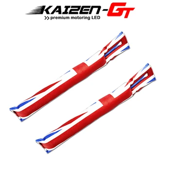 

Union Jack UK Flag Checkered PU Leather Car Seat Gap Pad Space Filler Leakproof Protector w/ Slot Plug Hole For all MINI Cooper