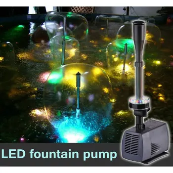 

220V Fish Aquatic Pet Supplies Water Pumps , LED Flashing Light 40W/45W/75W/85W Water Pump , Submersible Fountain Pump Fountain