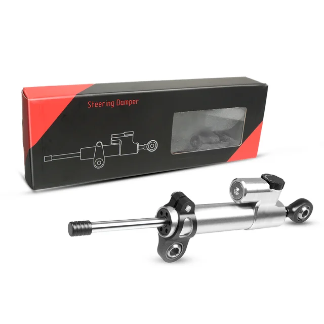 Universal Motorcycle Accessories Adjustable Steering Damper Stabilizer FOR BMW F800R F800S F800ST F850GS ADVENTURE G650GS K1200R black sliver