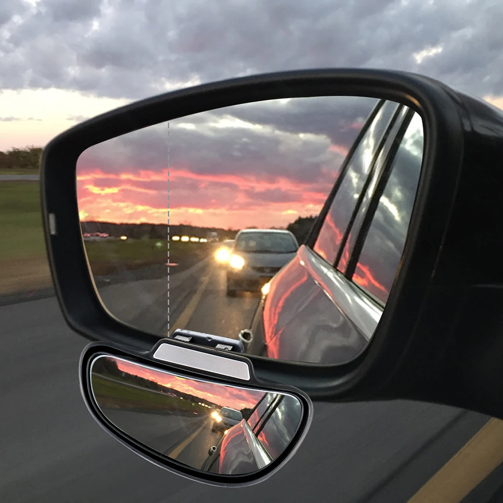 Car Mirror Convex Glass Auxiliary Rear View Blind Spot Dead Angle Tools Snap Way for Parking PDC Assist Automobile Accessories