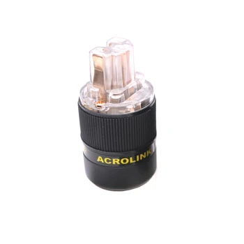 

One Pieces Acrolink Audio Grade Red Copper IEC Black Connectors Plug for DIY Power Cable