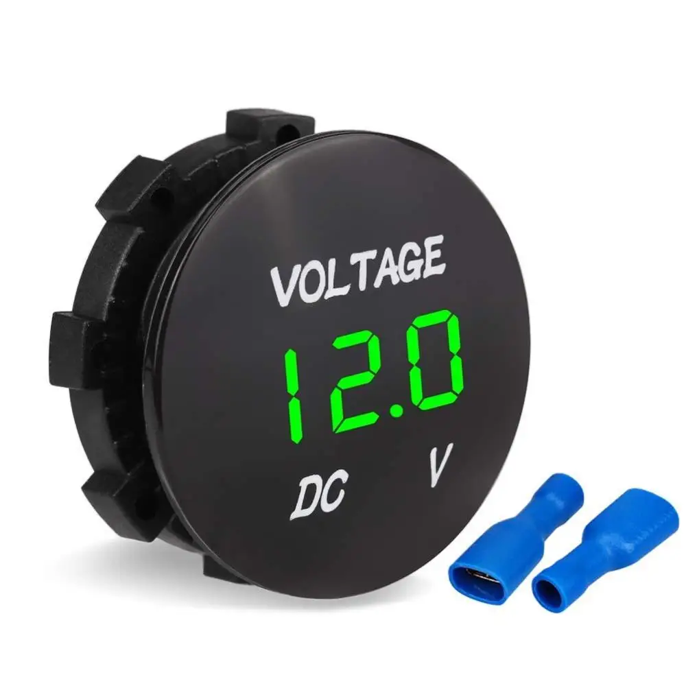 Universal Digital Display Voltmeter. Waterproof Voltage Meter DC 12V-24V Car Motorcycle Auto Truck Ship | Автомобили и мотоциклы