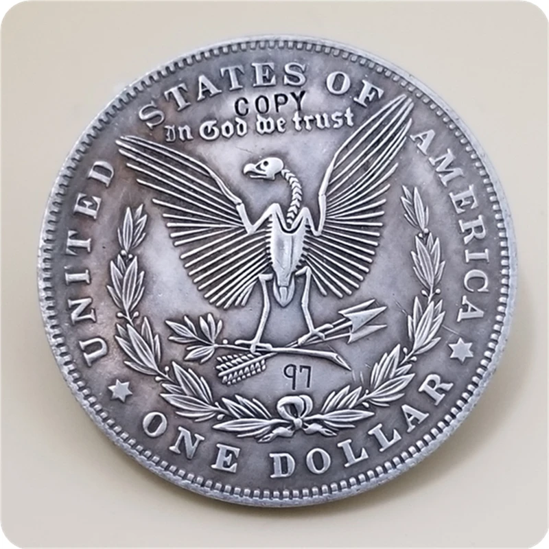 Хобо Никель монета 1897-P Морган долларовая Монета КОПИЯ