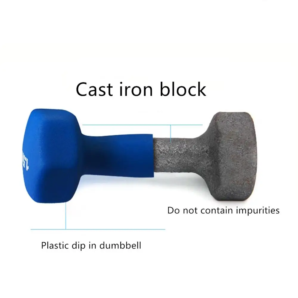 Hexagonal Frosted Dumbbell for Women, Schoolgirl and Child, Aerobics, Crossfit Gym, Fitness Exercise, Workout, 1 Pc, 1.5kg, 1kg