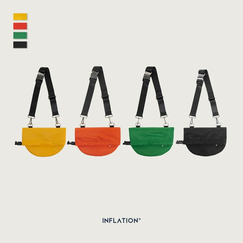 

INFLATION BRAND Reusable Shopping Bag Fashion Candy Solid Color Drawstring Small Handbag Streetwear Unisex Travel Bag 240AI2019