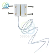 Sensor de ventana de puerta con cable de MC-38, interruptor magnético normalmente cerrado, normalmente abierto, NC/NO, para sistema de alarma de seguridad para el hogar