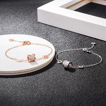 

High quality real s925 fine bracelets fashion jewelry slim waist charm bracelet white shell brace lace fashion accessories jewel