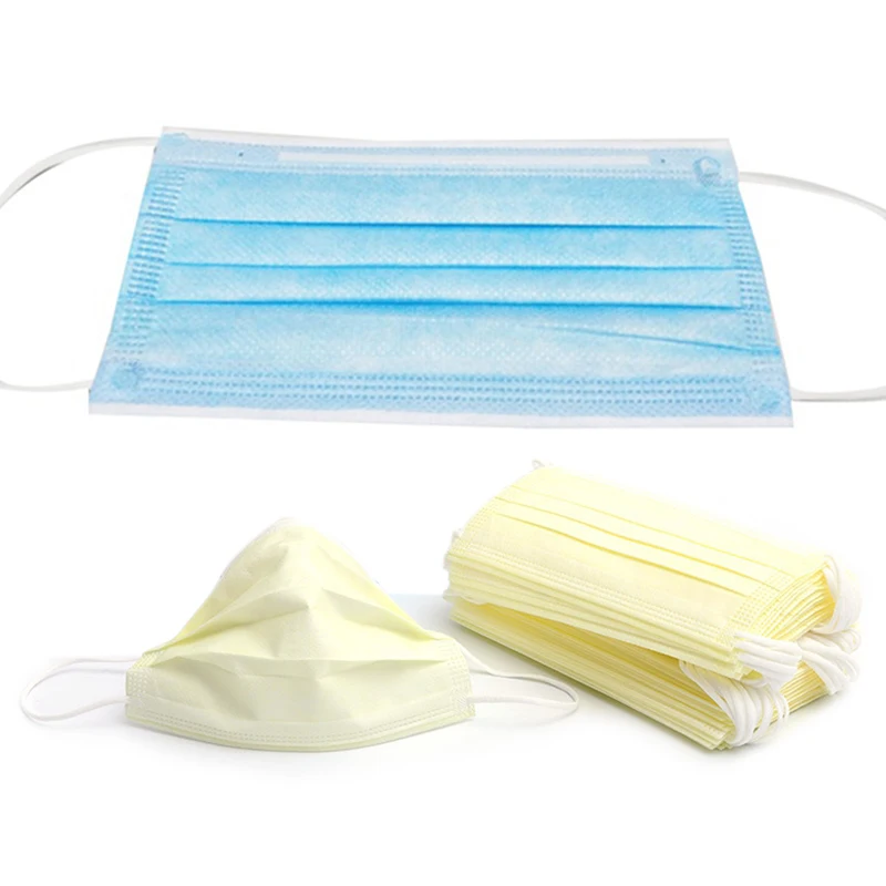 

100Pcs Disposable Anti Dust Mask Daily Protective Mask Anti Fog Dust-Proof Non-Woven Three-Layer Mask