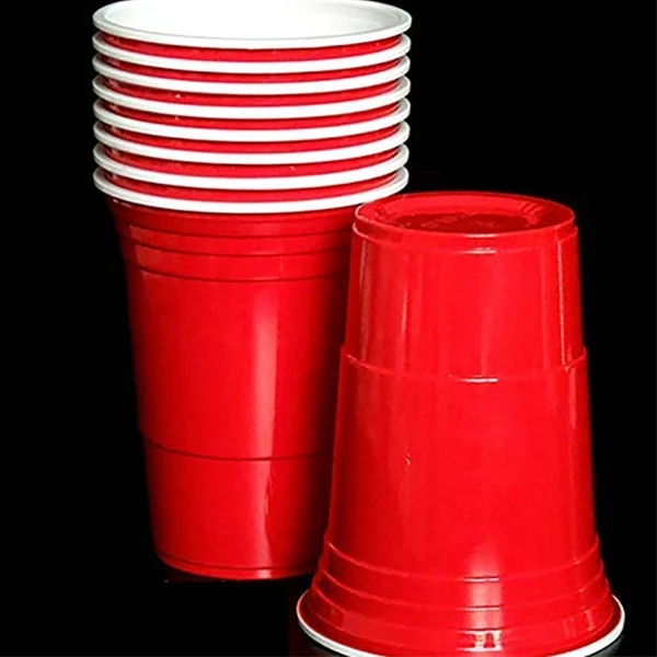 Disposable Frosted Surface 16oz PS Plastic Red Party Cups - China Palstic  Cup and Red Solo Cup price