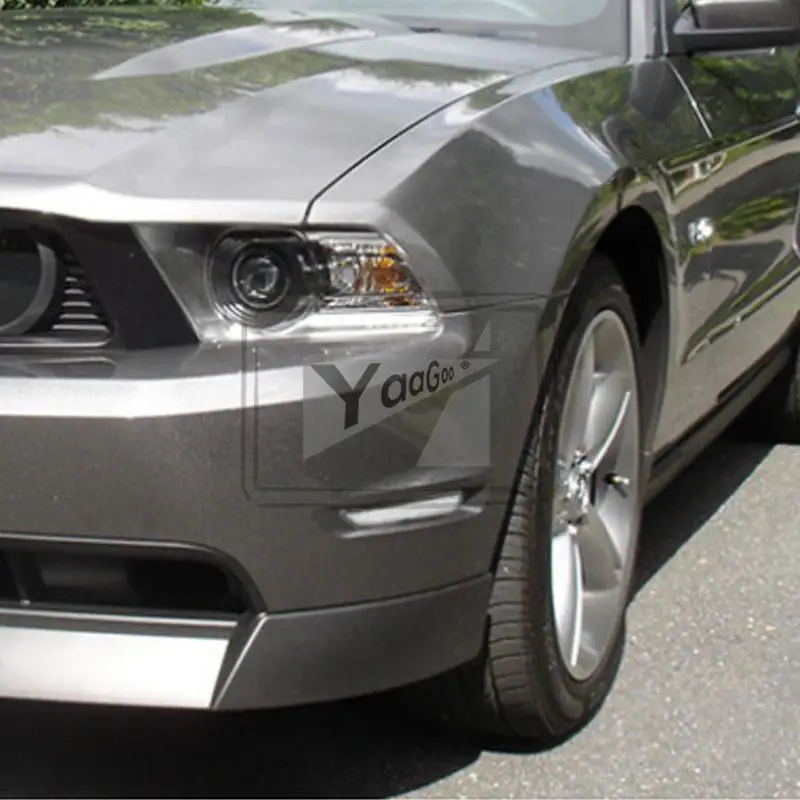 YaaGoo Янтарный светодиодный, боковой, габаритный фонарь лампы для Ford Mustang 2010- прозрачные линзы спереди