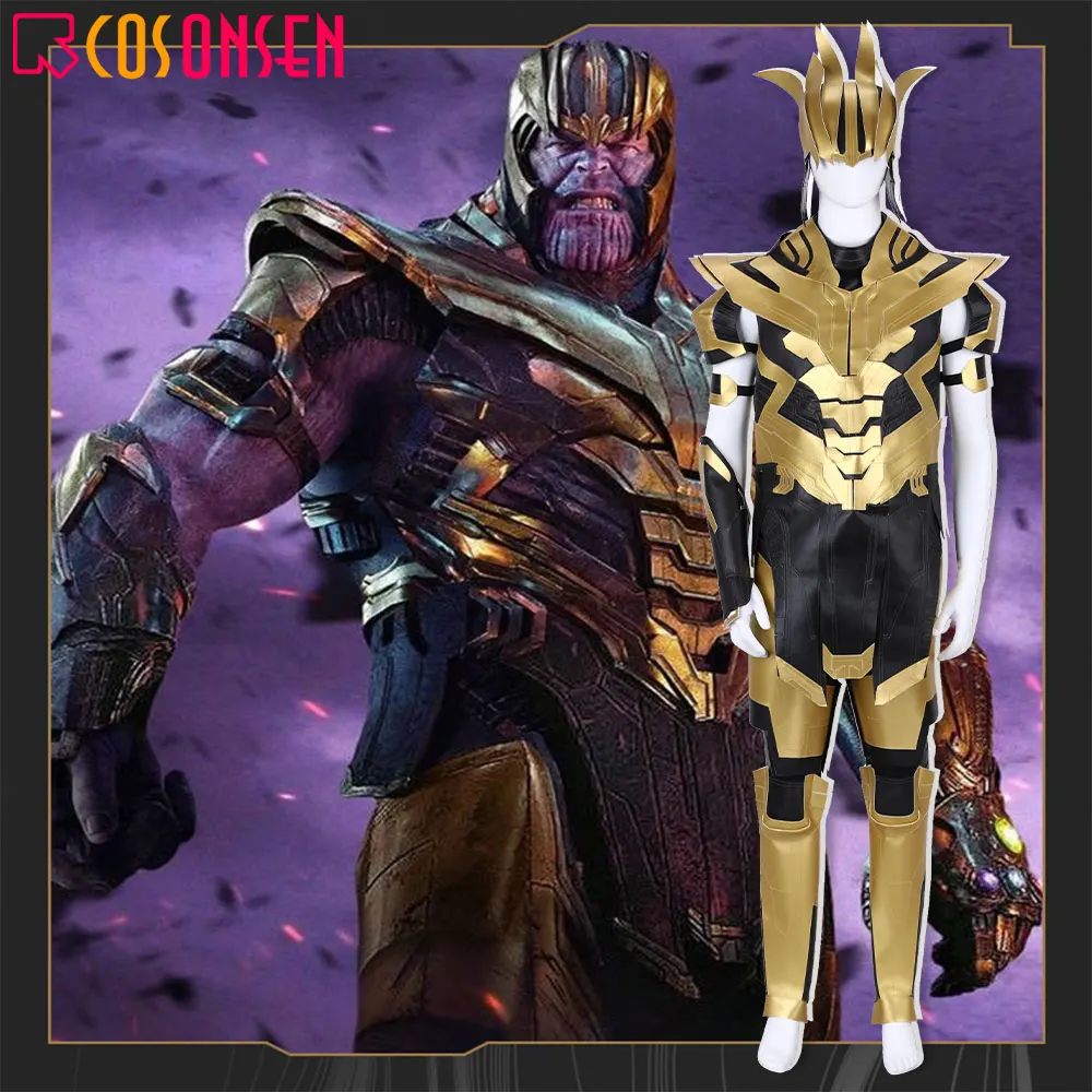

Avengers 4 Endgame Costume Thanos Cosplay Infinity Gauntlet Superhero Halloween Carnival Outfit COSPLAYONSEN
