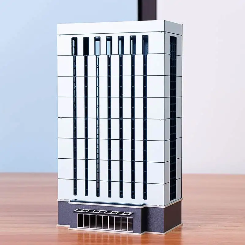 

1/150 N Scale Plastic Skyscraper Building Model Modern Enterprise Office Assembling Children DIY Model Building Toys Crafts