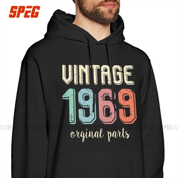 

Men's Vintage Retro 1969 50 Years Old Hoodies Wholesale 100% Cotton 50th Birthday Gift Hooded Sweatshirts Funny Hoodie Shirt