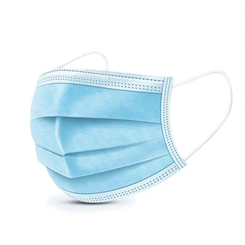 

50Pcs Disposable Protective Face Masks 3 Layers Dustproof Anti-fog Facial Protect Non Woven Masks
