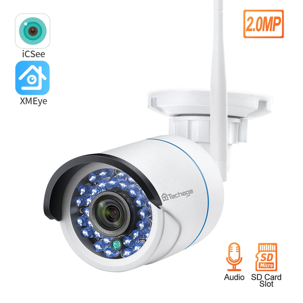  Techage 1080P IP Camera Wireless Home Security Camera Surveillance Camera Wifi Motion Detection Out - 4.00017E+12