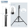 Brand Studio Photography Light Flash Speedlight Umbrella Stand 1m 1.5m 2m 1/4 head Holder Bracket Tripod  Lighting Studio Kits ► Photo 2/5