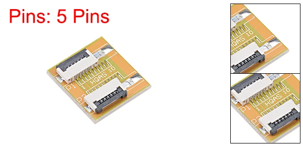 5 Pin Uxcell Расширение Разъем Aapter для Кабель FFC FPC расширение молния HDD 5 Pin - Цвет: 5 Pin