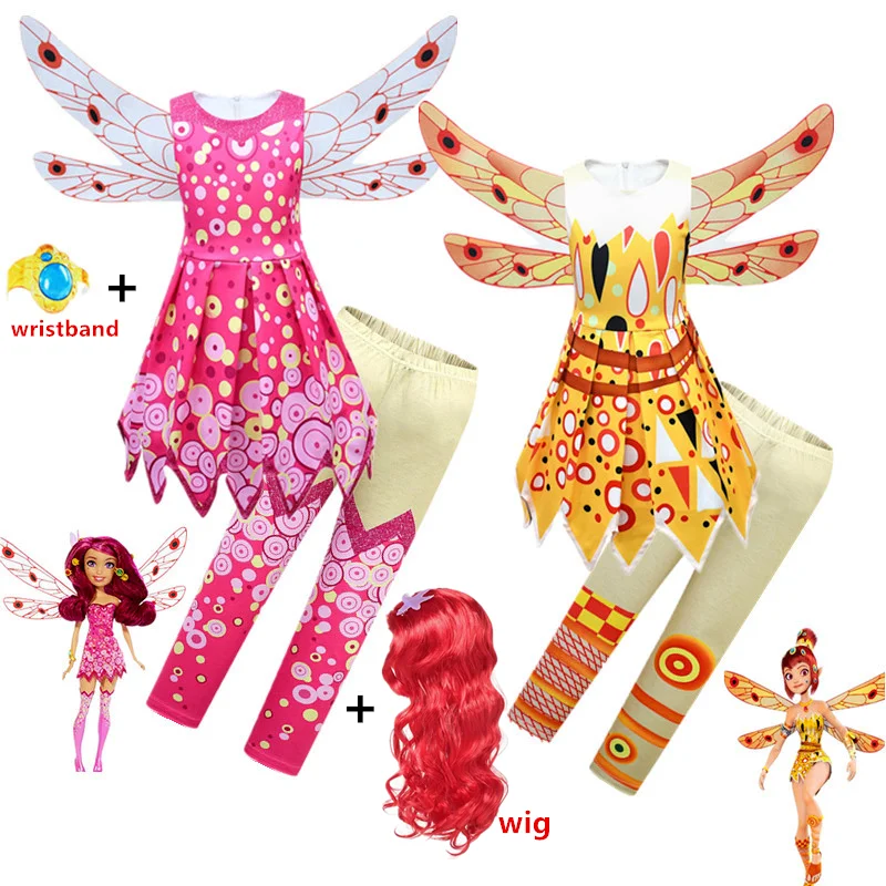 Girls Mia and Me Clothing Set Mia Cosplay Costume Children Birthday Party Carnival Clothes Halloween Costumes for Kids cosplay costume kids girls dress halloween dress outfit