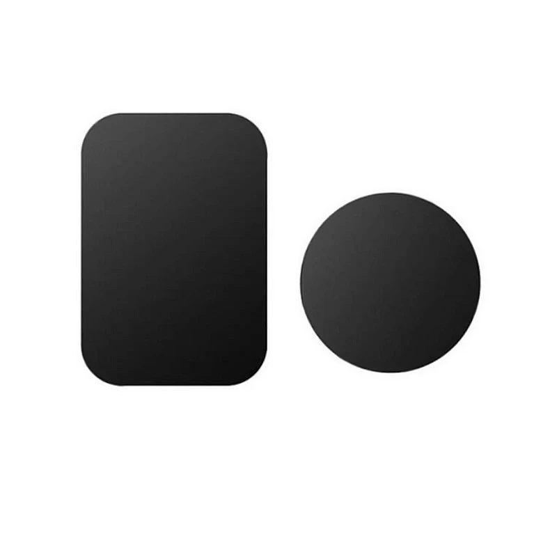 1Square 1Round ВЕРХНИЙ держатель для телефона, сменные комплекты с металлической пластиной, с 3M, для магнитной поддержки сотового телефона, автомобильный держатель, аксессуары - Цвет: 1Square 1Round