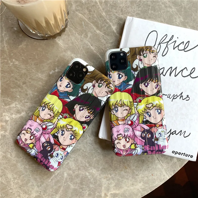 Милый чехол для телефона Sailor Moon Girl для iphone 11 Pro Max, чехол для iphone XS Max XR X 7 8 plus, Модный мягкий чехол с рисунком