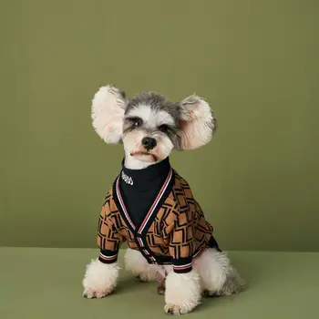 

Luxury Dog Sweater for Small Dogs Letter Print Fashion Clothes for French Bulldog Winter Coat Pug Puppy Sweaters Dropshipping