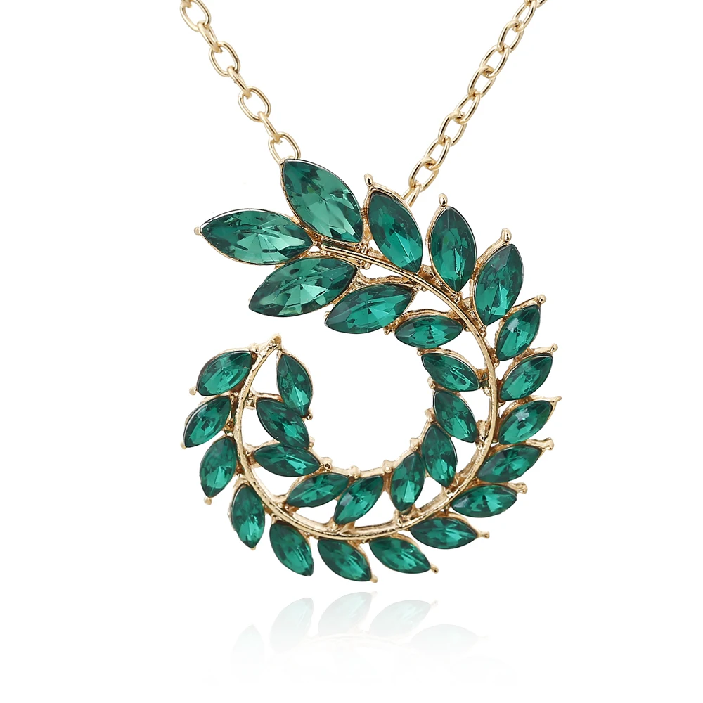 N550 Gold XIYANIKE Модные полые спиральные Красочные листья очаровательные серьги-капли Стразы для женщин пирсинг трендовые ювелирные изделия - Окраска металла: N550 Gold
