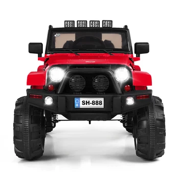 

12V Electric Kids Ride-On Car Toy Truck w/MP3 LED Lights Bluetooth Control Gifts