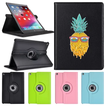 

Ipad2 3 4 360°Rotating Leather Stand Case Pineapple Man Tablet Cover Protective For 2020iPad Pro 11 12.9 10.5 7.9inch Mini 1 2 3