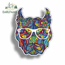 EARLFAMILY 13cm x 10.8cm Graffiti Dog Car Stickers Vinyl JDM Bumper Trunk Truck Graphics RV VAN 3D DIY Fine Decal Accessories