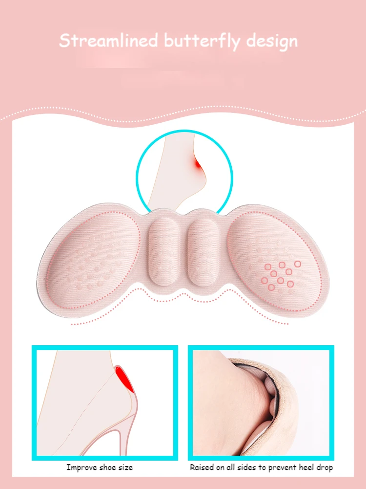 Fashion Women's Insoles for High Heels Adjust Size Adhesive Heel Liner Grips Protector Sticker Pain Relief