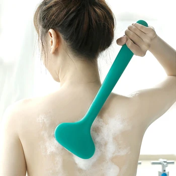 

PVC Bath Brush Long Handle Rub Mud Soft Fur Bath Artifact Exfoliating Body Massage Shower Brush SPA Adult Skin Care Bath Brush