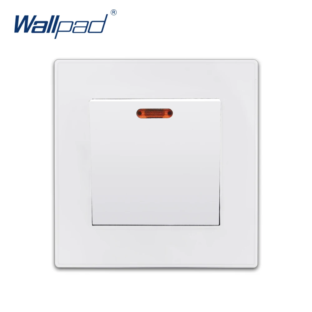 Настенный светильник настенный белый стандарт ЕС/Великобритании 20 А|20a wall switch|wall