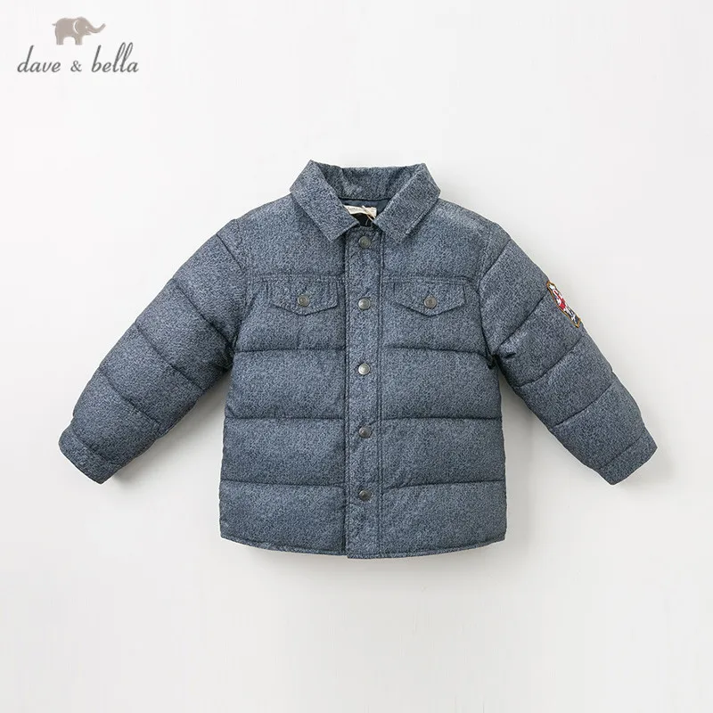 DB11755 dave bella зимняя куртка для маленьких мальчиков детская модная верхняя | Отзывы и видеообзор -4000216258186