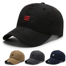 

Spring And Summer Man Baseball Caps Minimalist Style Polyester Embroidered Stripes Decoration Outdoor Play Breathable Male Hats