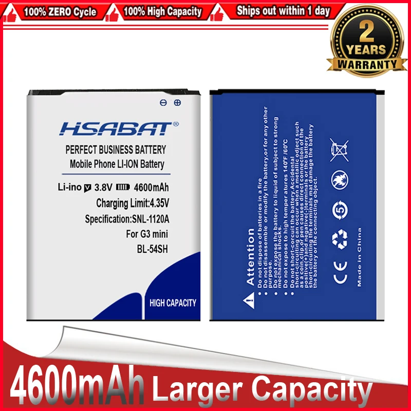 Аккумулятор HSABAT для LG Optimus G3 mini батарея G2 D725 D722 D728 D729 D22 F300 L90 F7 F260 D410 D405N US780 F320 g3s |