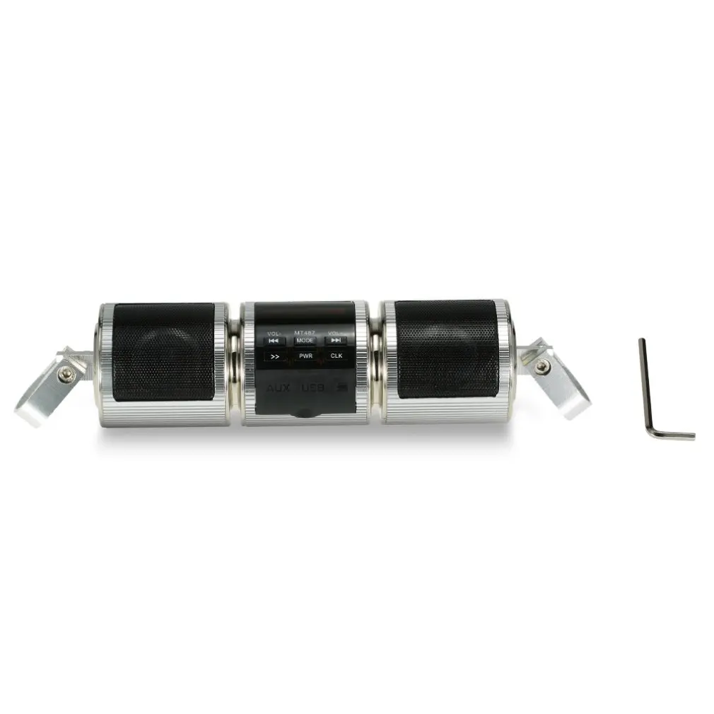 

Motorcycle Mp3 Music Player Speaker Stereo Speaker Fm Radio Waterproof Adjustable Bracket Audio Player