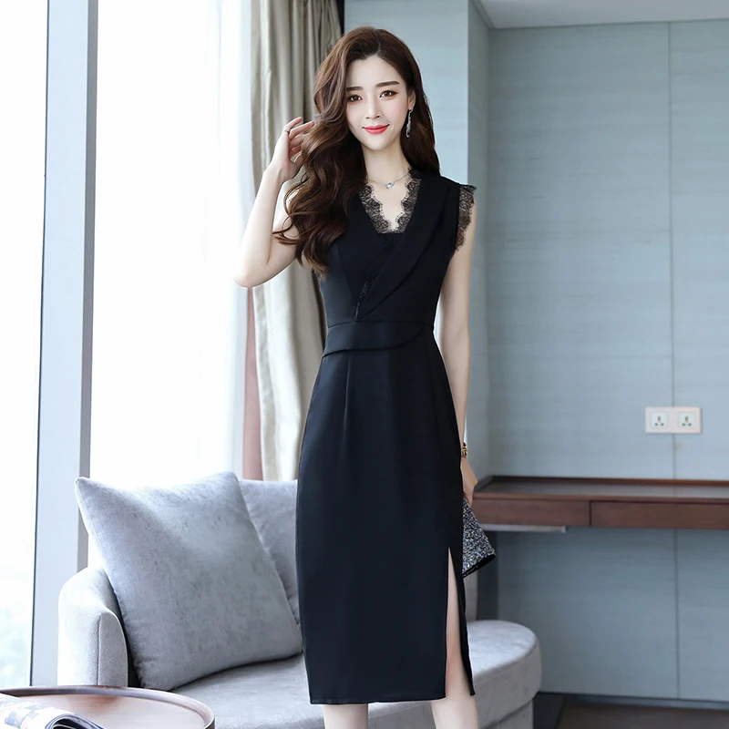 

Female Elegant Dress Summer Lace Pencil Dresses Women Vestidos Evening Party Stretch Casual Black Crochet Dress Bodycon Sexy New