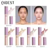 QIBEST Liquid Concealer Foundation Makeup Full Coverage Contour Face Concealer Cream Primer Moisturizer Hide Blemish