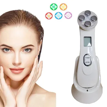 

Face Massager Facial Mesotherapy Electroporation RF Radio Frequency LED Photon Face Lifting Tighten Wrinkle Removal Skin Care