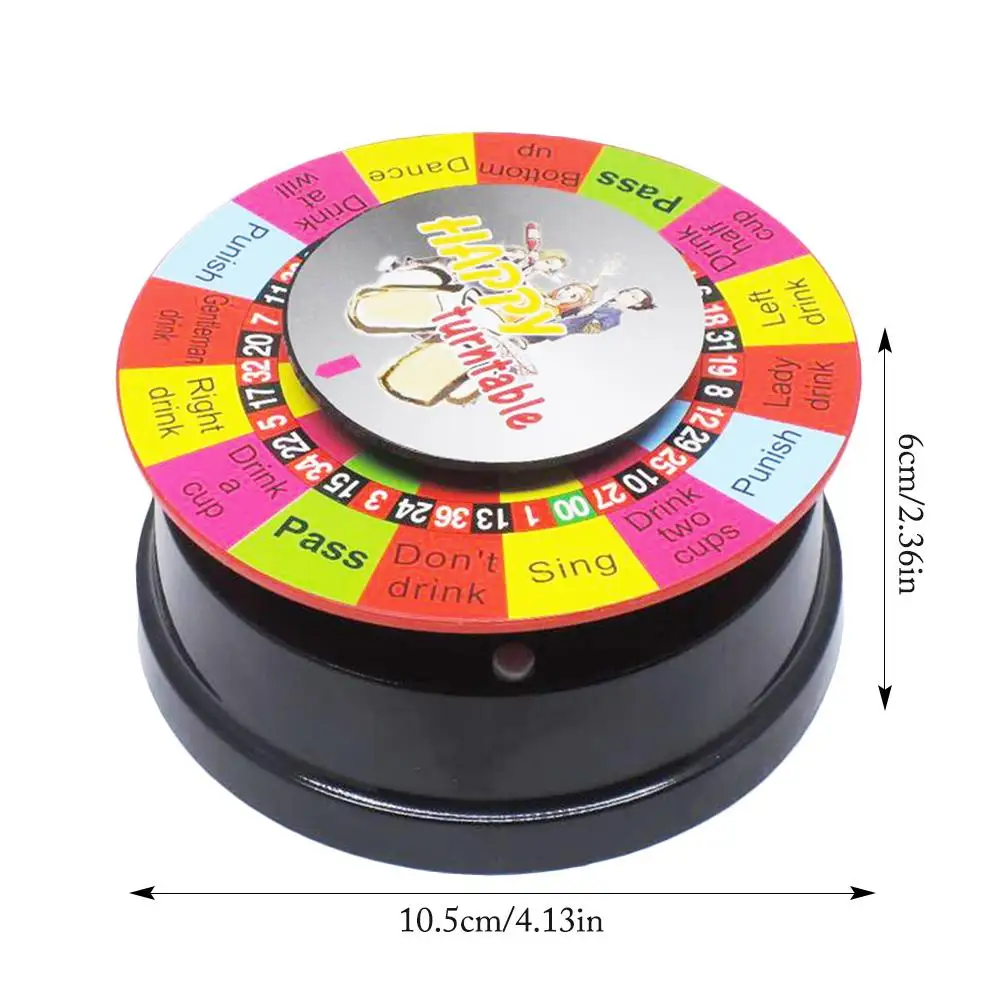 Electric Turntable Drinking Game Toy Spin The Shot Drinking Game Roulette Spinning Fun Party Home Novelty Glass Drinking Game 4